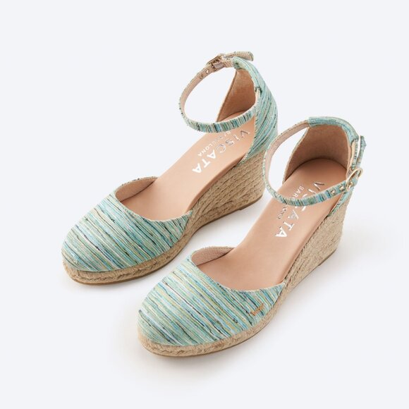 Brand New Limited Edition Canvas Espadrille Wedges - Picture 4 of 5